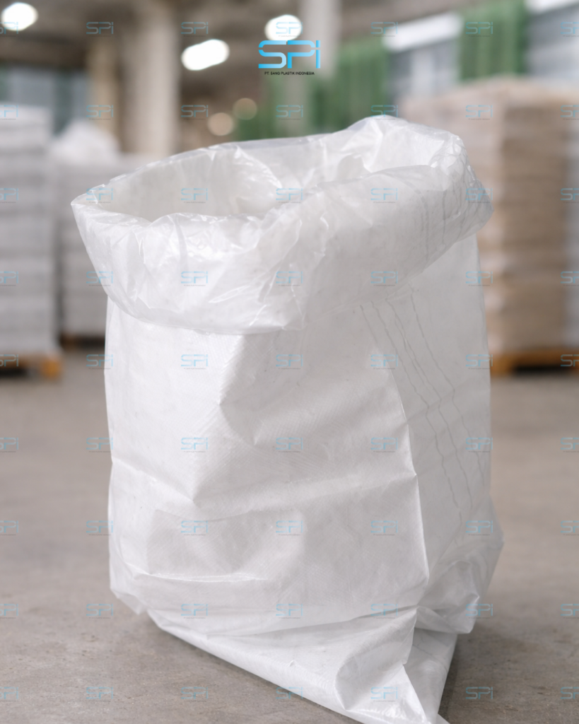 Karung dengan plastik inner sebagai lapisan pelindung produk